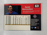 # 75 Juan Gonzalez Sports Illustrated Texas Rangers 1999 Fleer Baseball Cards