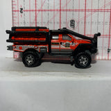 Red Fire Rescue Superlift Ford Ford F-350 Super Duty Truck Matchbox Diecast Car