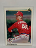 # 523 Cris Carpenter  St Louis Cardinals 1990 UD Baseball Cards