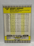 # 190 Jeffrey Leonard  Milwaukee Brewers 1989 Fleer Baseball card