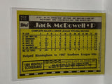 # 71T Jack Mcdowell  Chicago White Sox 1990 Topps Baseball Cards