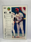 # 505 Willie McGee  St Louis Cardinals 1990 UD Baseball Cards