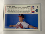 # 303 Greg Olson  Atlanta Braves 1991 UD Baseball Cards