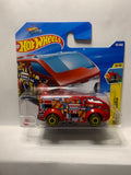 Red The Vanster HW Art Cars HYX65 N521 2024 Short Card Hot Wheels Diecast Car
