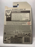 White '86 Monte Carlo SS Muscle Mania GHG07 M7C6 2018 Long Card Hot Wheels Diecast Car