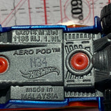 Red Dino Riders Tracking Division Aero Pod Hot Wheels Diecast Car