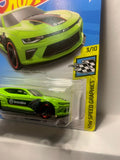 Green '18 Camaro SS HW Speed Graphics FYD98 D7C3 2017 Long Card Hot Wheels Diecast Car