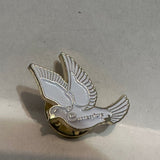 Cornerstone Dove Bird  Lapel Pin