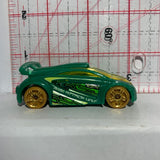 Green Technitium Nitrobot Attack AcclelRacers Hot Wheels Diecast Car