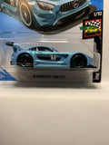 Blue '16 Mercedes-AMG GT3  HW Race Day FYD75 D7C3 2017 Long Card Hot Wheels Diecast Car