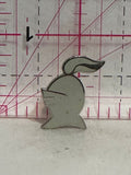 White Knight Helmet  Lapel Pin