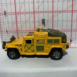 Yellow Hummer H1 Trakor Adventure Team MB506 Matchbox Diecast Car