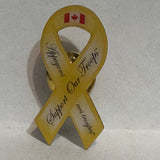 Yellow Ribbon Support Our Troops Canada  Lapel Pin