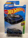 Blue McLaren Senna HW Exotics FYB46 D7C3 2017 Long Card Hot Wheels Diecast Car