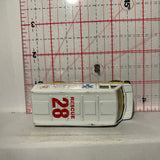 White Metro City EMS Mercedes Benz Van 307D Maisto Diecast Car