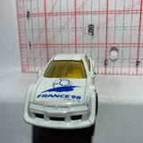 White World Cup France 98 Opel Calibra V6 1/60 Matchbox Diecast Car