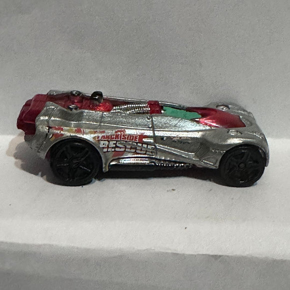 Silver Gearonimo Hot Wheels Diecast Car