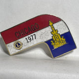 Chicago 1977 Lions Club  Lapel Pin