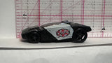 Black White Police Sheriif Rouge Hog Hot Wheels Diecast Car