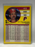 # 412 Dickie Thon  Philadelphia Phillies 1991 Fleer Baseball card