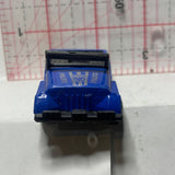 Blue Police Jeep Unbranded Emergency Diecast Car