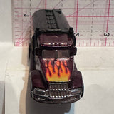 Black Flames Smoldering Looks Peterbilt Tank Truck 1991 Hot Wheels Diecast Car