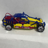 Yellow Blue 4X4 Canyon Dune Buggy 1/61 1998  Matchbox Diecast Car