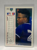 # 276 Glenallen Hill  Toronto Blue Jays 1991 UD Baseball Cards