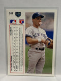 # 243 Jim Leyritz  New York Yankees 1991 UD Baseball card