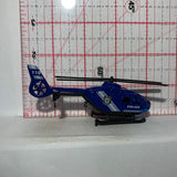 Blue Police Helicopter Unbranded Diecast Car