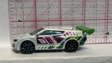 White Loop Coupe X1649 2012 Hot Wheels Diecast Car