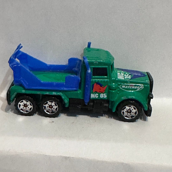 Green Peterbilt Cement Truck 1981 Matchbox Diecast Car