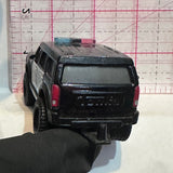 Black Tonka Highway Patrol Police Bronco 2014 Hasbro Diecast Car