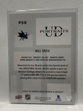 # P58 Will Smith UD Portraits Holographic San Jose Sharks 2024-25 UD Series Two Hockey Cards
