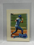 # 56 Willie Wilson Mini Kansas City Royals 1989 Topps Baseball card