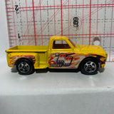Yellow '69 Custom Chevy Truck Hot Wheels Diecast Car