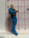 Military Soldier Blue Uniform Action Figure Toy