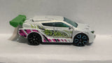 White Loop Coupe X1649 2012 Hot Wheels Diecast Car