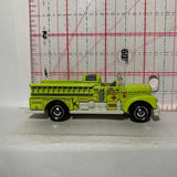Yellow #26 Seagrave Fire Engine Classic MB843 W4892 Matchbox Diecast Car