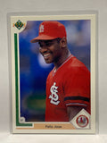 # 387 Felix Jose  St Louis Cardinals 1991 UD  Baseball Cards