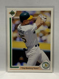 # 656 The Bashing Years  Oakland Athletics 1991 UD Baseball Cards