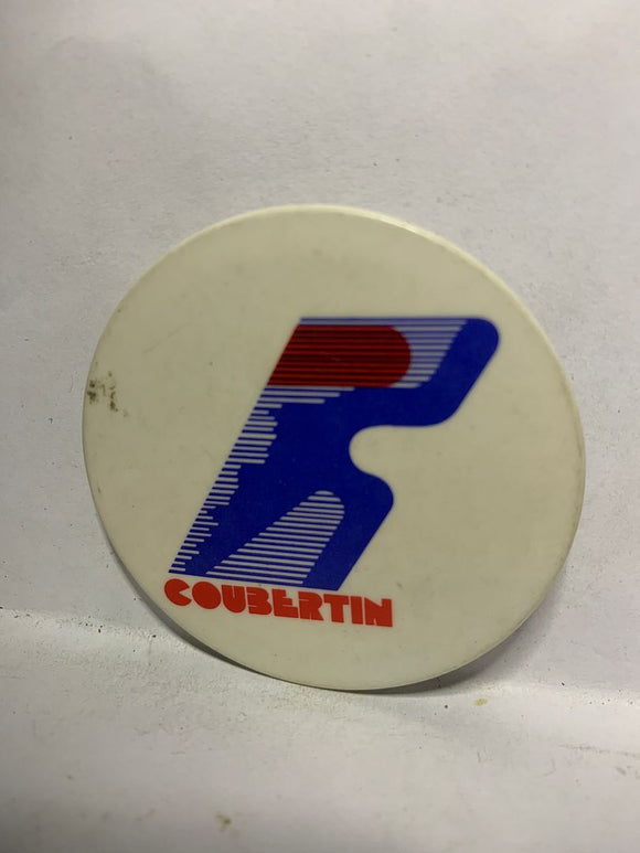 Coubertin Racing Logo  Button Pinback