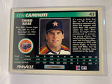 # 43 Ken Caminiti  Houston Astros 1992 Pinnacle Baseball Cards