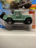 Green '67 Jeepster Commando Hw Hot Trucks FYF06 D7C3 2017 Long Card Hot Wheels Diecast Car