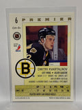 # 6 Dmitri Kvartalnov  Boston Bruins 92-93 O-Pee-Chee Premier Hockey Cards