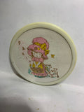 Faeir Fairy Child Picking Flowers Kitten  Button Pinback