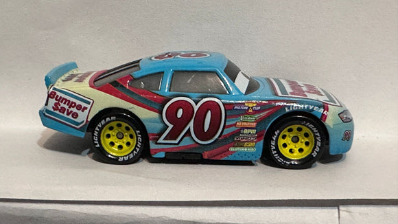 Blue Ponchy Wipeout DXV58 Disney Pixar CARS Diecast Car