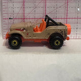 Brown Jeep Hot Wheels Diecast Car