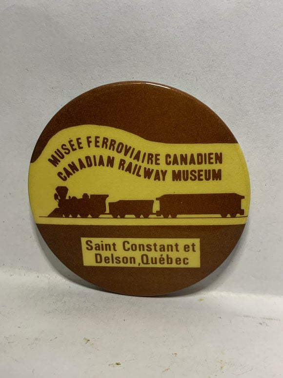 Canadian Railway Museum Saint Constant Delson Quebec  Button Pinback