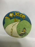 Travelin Incougnito Couger Ad  Button Pinback